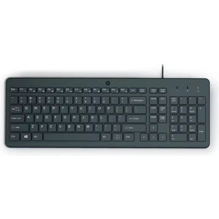 Teclado HP 150 Negro Qwerty Español - 1