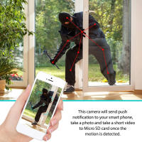 Cámara Mini Wireless 1080P WiFi IP Nanny Con Visión Nocturna Y Detección De Movimiento Cámara De Seguridad Doméstica P2P Grabación En Loop - details 4
