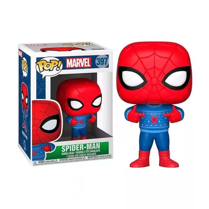 Funko POP! Vinyl Marvel 397 Spider Man Holiday Navidad - 1