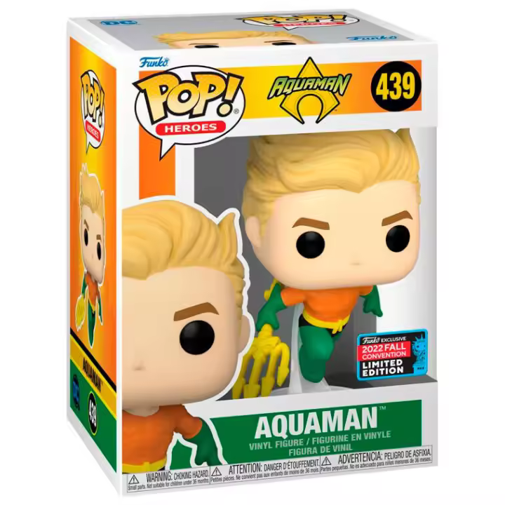 Figura Pop Dc Comics Aquaman - Aquaman Exclusive-Figura de Vinilo Coleccionable - Idea de Regalo- Mercancia Oficial - Juguetes para Niños y Adultos - Movies Fans - Muñeco para Coleccionistas y Exposición - 1