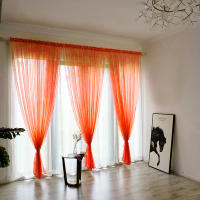 Cortinas De Moda Para Ventana Sencillas Y Modernas En Color Solido De Alta Calidad Decoración Festiva Para Bodas Y Hogar - details 49