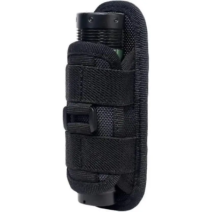 Funda táctica para linterna con rotación de 360 grados, funda para cinturón, soporte portátil para linterna, accesorios de iluminación de caza, funda para linterna AHT - 1