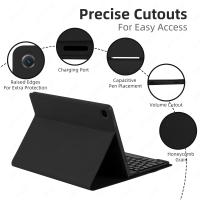 Funda De Teclado Para Samsung Galaxy Tab A9 plus A9+ 11 Pulgadas X210 X215 X216 Con Iluminación Retroiluminada Estilo Coreano Español Portugués Material De Cuero Protección Antichoque Y Anti-polvo - details 8