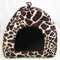 Casa De Perro Gato Forma De Fresa Plegable Cálida Y Suave Para Invierno Sofá Cueva Para Pequeños Perros Y Gatos Nido De Mascota - details 4