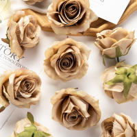10/50pcs Cabezas De Rosa Silken Para Bodas Jardines Arches Navidad Decoraciones De Hogar DIY Cajas De Dulces Broches Estilo Floral - details 15