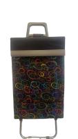 Carrito de Compra Plegable Ligero Bolsa Termo 90x30x39cm , Resistente, Plegable, con 2 Ruedas Resistentes, para la Compra de Alimentos, Capacidad de Carga 40 Litros - details 0