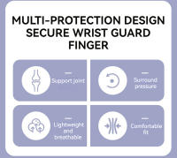 1PCS Protección De Juego De Dedos Delgado Y Ligero Guante De Apoyo Para Muñeca Antisalto Tendón Sheath Orthodontic Material De Tejido De Espalda - details 1