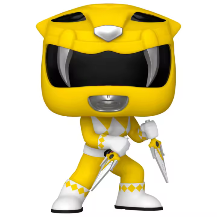Figura Pop Power Rangers 30Th Anniversary Yellow Ranger-Figura de Vinilo Coleccionable - Idea de Regalo- Mercancia Oficial - Juguetes para Niños y Adultos - Movies Fans - Muñeco para Coleccionistas y Exposición - 1