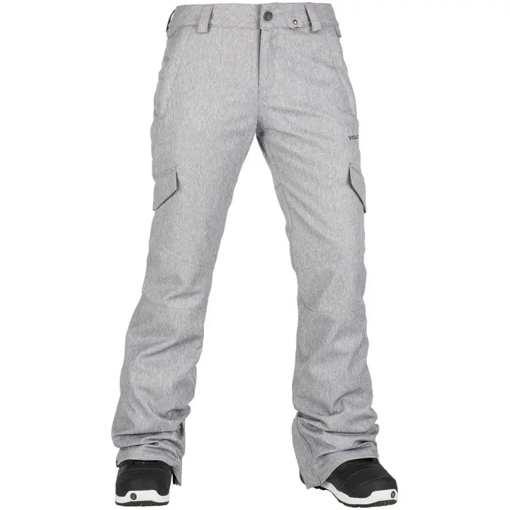 Volcom Bridger Ins Pantalón de Snowboard para Mujer - HGR - Impermeable, Cálido, Transpirable - 1