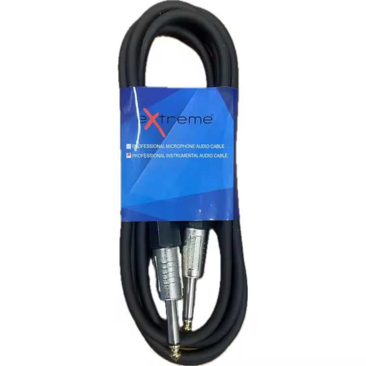 EXTREME JJ1 CABLE JACK MONO 1/4 "6,3mm-JACK MONO 1/4" 6,3mm 1 MT SEÑAL AUDIO CABLE SCREEN EXTJJ1 Cables y Adaptadores de Audio - 1