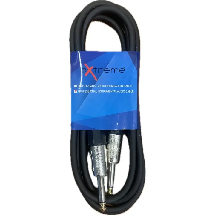 EXTREME JJ1 CABLE JACK MONO 1/4 "6,3mm-JACK MONO 1/4" 6,3mm 1 MT SEÑAL AUDIO CABLE SCREEN EXTJJ1 Cables y Adaptadores de Audio - 1