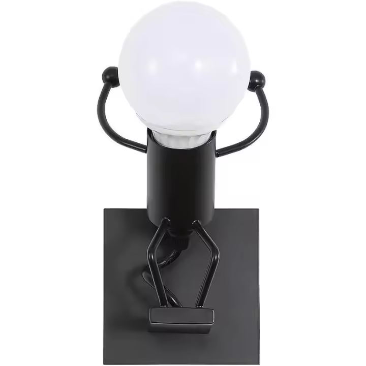 Luz de pared interior LED, lámpara de pared moderna, E27 lámpara de pared de metal Vintage para sala de estar dormitorio pasillo escalera camino (bombilla no incluida) - 1