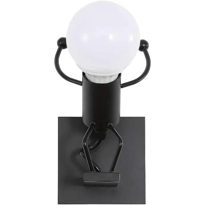 Luz de pared interior LED, lámpara de pared moderna, E27 lámpara de pared de metal Vintage para sala de estar dormitorio pasillo escalera camino (bombilla no incluida) - 1