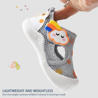 Zapatos De Malla Doble Transpirables Para Bebés Niños Y Niñas Con Suela Suave Y Elástica Antideslizante Para Aprender a Caminar Comodidad Y Estilo En Verano - details 2