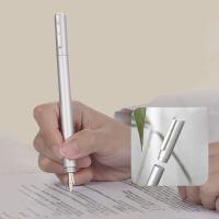 Hongdian H3 Pluma Fuente De Aleación De Aluminio Con Clip De Bambú Iridium EF 0.4mm Para Escritura Suave Estilo De Oficina Y Negocios - details 7