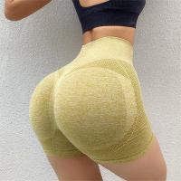 Shorts De Yoga Para Mujer Cintura Alta Sin Costuras Levanta Glúteos Rosa Fitness Ciclismo Ejercicio Control Abdominal Talla Real - details 11