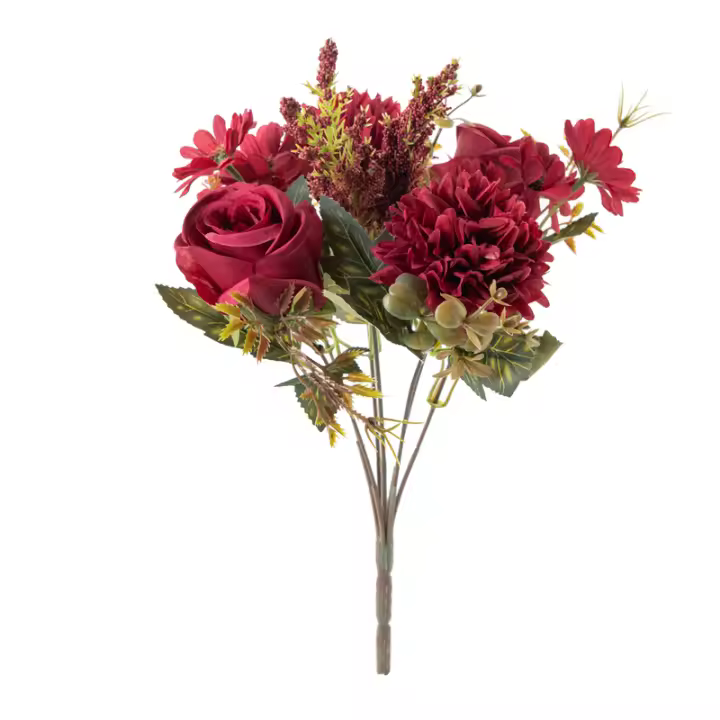 Arco De Rosas Artificiales De Alta Calidad Para Decoración De Navidad Y Año Nuevo Estilo De Flores Silken Hydrangeas Para Casa - 1