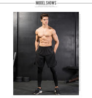 Pantalones De Compresión Para Hombre Tights Leggings Para Correr Gimnasio Deportes Fitness Secado Rápido Pantalones De Ejercicio Color Negro Ropa Deportiva - details 5
