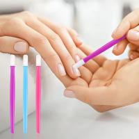10pcs Herramienta De Eliminación De Piel Muerta Para Uñas Con Punta De Goma Para Manicura Arte De Uñas Color Aleatorio - details 0
