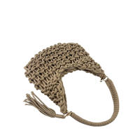 MODELISA Bolso De Hombro Hobo Crochet Macramé Playa Borla Estilo Casual Mujer - details 3