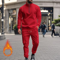 Conjunto Deportivo Casual Para Hombres Verano Otoño Invierno Con Cierre De Cremallera Y Veludo Tejido De Poliéster Talla S a XXXL - details 67