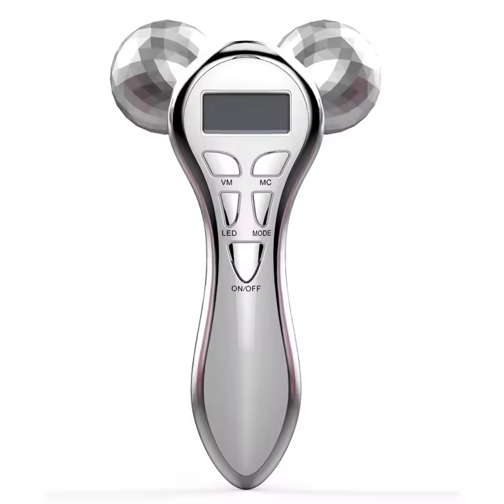 Masajeador Facial 4D EMS Microcorriente Vibración V Lifting Dispositivo De Cuidado De La Piel Para Cuello Ojos Corporal Herramienta De Belleza Metal USB - 1