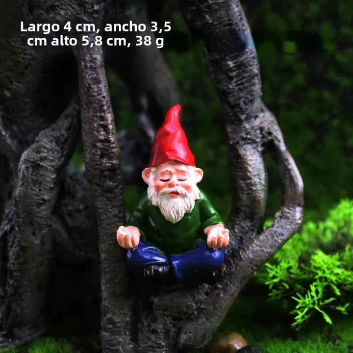 Estatua De Hada De Jardín De Resina Para Yoga Decoración De Interior Y Exterior Para Mesa De Escritorio Patio Y Jardín - 1
