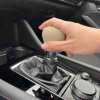 Banner - Funda Pomo cambios marcha coche silicona suave 5 marchas beige