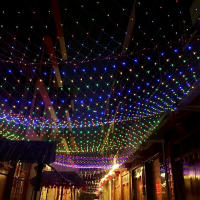 Guirnalda LED De Navidad 1.5x1.5M 2x3M Luces De Red De Jardín Para Fiestas Casuales Y Bodas Decoración De Puertas Y Ventanas - details 11