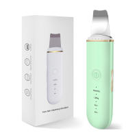 Ultrasonido Limpiador De Piel Espátula Vibración Rostro Eliminador De Quistes Facial Levantamiento Cuidado De La Piel Metal - details 14