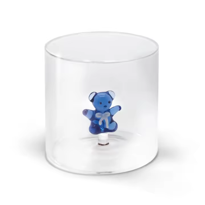 WD Estilo de vida de vidrio borosilicato CC 250 ml azul oso Decoración - 1