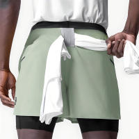 Shorts De Fitness Deportivos Para Hombres Secado Rápido Doble Capa Pantalones De Baloncesto Casual Moda Verano Running Outdoor - details 5