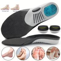 1Par De Plantillas Ortopédicas Para Zapatos Soporte De Arco Para Pies Planos Y Fascitis Plantillas Sanitarias Transpirables Antideslizantes Y Absorbentes De Choque - details 2