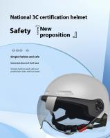 Casco De Vehículo Eléctrico Certificado Dot Para Hombres Y Mujeres Protección Solar De Cuatro Estaciones Ligero Medio Casco Transparencia Corta En Diversos Colores - details 2