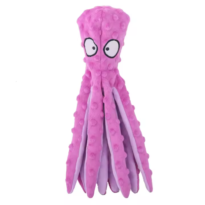 Juguete De Peluche Para Mascotas Perro Gato Octopus Shell Puzzle Masticable Y Limpia Los Dientes Juguete Interactivo Resistente Al Masticar - 1