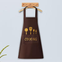 Delantal De Cocina Impermeable Y AntiAceite Con Bolsillos Y Ajuste Personalizado Para Restaurantes Y Bar De Café Ideal Para Casa Y Cocina - details 1