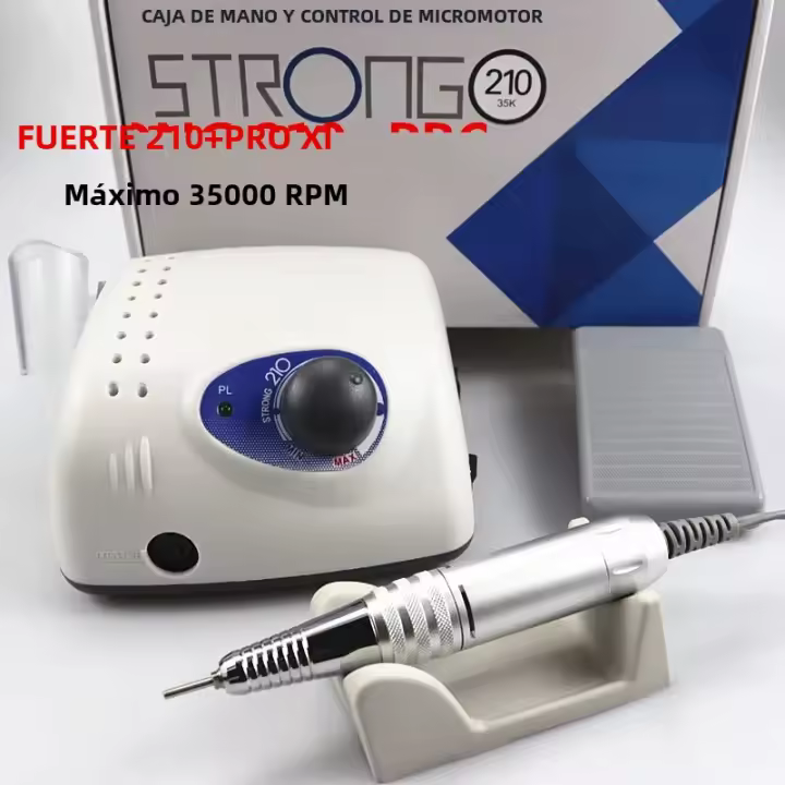 Taladro De Uñas Eléctrico 65W 35000 Rpm Máquina De Cortado Para Manicura Con Fichas De Pulido Y Accesorios De Corte - 1