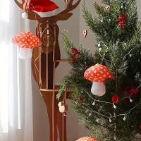 3pcs Lámpara De Papel Creativa 3D De Setas Para Decoración De Cumpleaños Propiedades De Fiestas DIY Lámpara - details 4