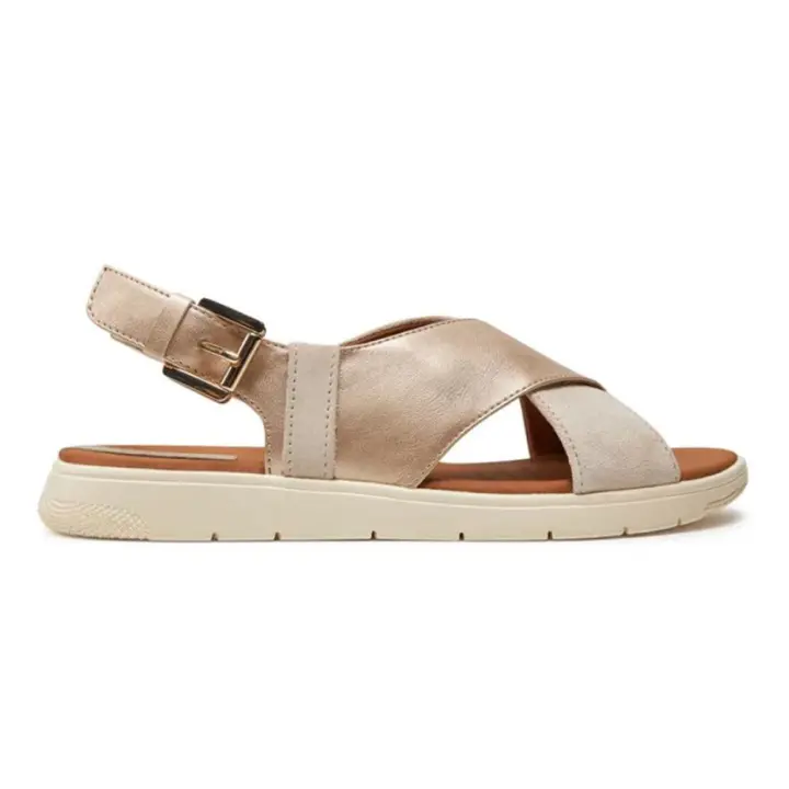 Shoes Sandalias Mujer marca Geox modelo D45Nnb 0Aj22 para mujer en color oro - 1