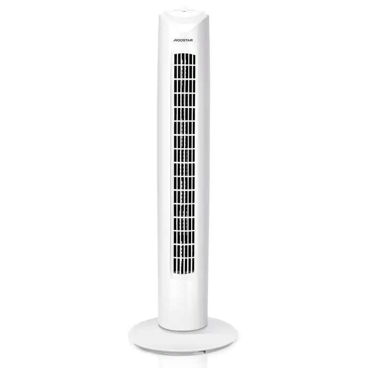 AIGOSTAR Ventilador de Torre Silencioso, 3 Velocidades, Oscilación de 85º, 45W - 1