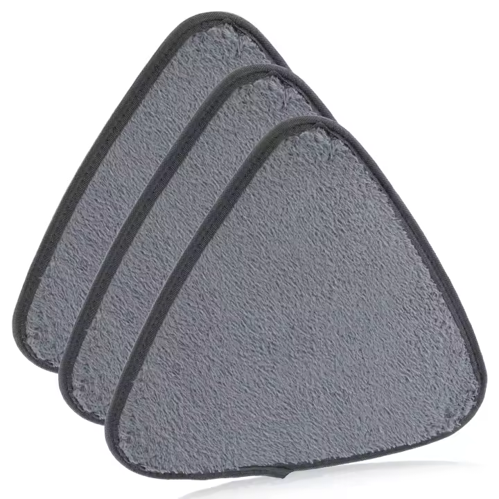 Reemplazo De Pads De Mopa Triangular 3/6/9Pcs Microfibra Para Uso Seco Y Húmedo Mopa Reutilizable Y Lavable Accesorios De Limpieza - 1