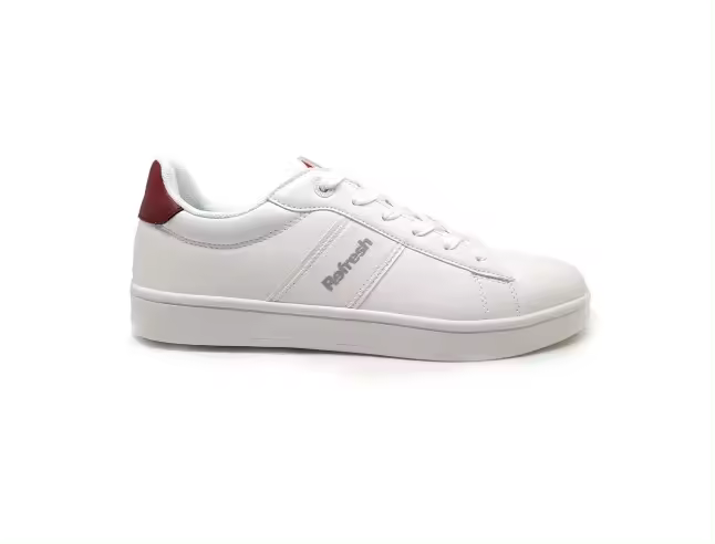 REFRESH SNEAKER HOMBRE CLASSICS EN BLANCO CON DETALLES EN ROJO 171697 REFRESH - 1