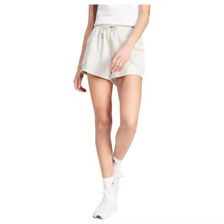 Pantalon Corto Adidas Cargo para mujer en color blanco - 1