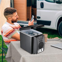 Mini refrigerador portátil para coche eléctrico, 6L, 12V, caja refrigeradora para vehículo, transformadores electrónicos, calentador esencial, congelador - details 3