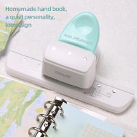 Pulverizador De Agujeros Estándar Para Papel A5 A6 A7 Hoja Suelta 3 Agujeros De 4mm Máquina De Encuadernación DIY Scrapbooking Planificador - details 1