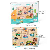 Tablero De Actividades Montessori Con Bolas Magnéticas Y Succión Tablero De Colores Para Niños Y Niñas Estilo De Tráfico Juguetes Educativos Para Edades 3-12 Años - details 4