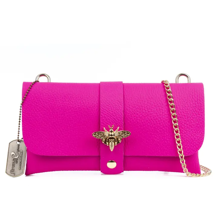 FIRENZE ARTEGIANI Amaseno bolso bandolera mujer. Piel auténtica Dollaro. 23x5,5x12cm - 1