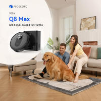 Proscenic Q8 MAX Robot Aspirador 4200 Pa, Navegación LiDAR, Autovaciado de Polvo, Autonomía 200 Min, Ideal para Hogares Grandes y con Mascotas, Control por Amazon Alexa, Google Home, Siri, IFTTT - details 0