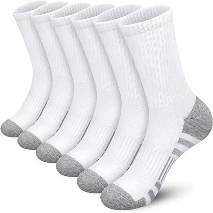 6 pares de calcetines de gimnasio al aire libre para hombre, alta calidad, cómodos, suaves, agarre al suelo, fútbol, talla grande, nuevo estilo - 1