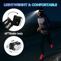 KDULITlampara Frontal De Cabeza Recargable USB Con Sensor De Movimiento Y 9 Leds Potentes Para Camping Pesca Al Aire Libre - details 8
